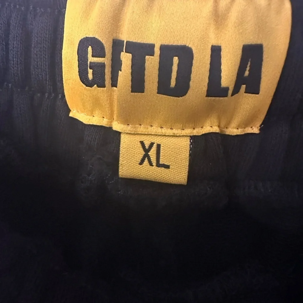 GFTD LA STACKED SWEATPANTS WASH BLACK- ERA PANT NWT